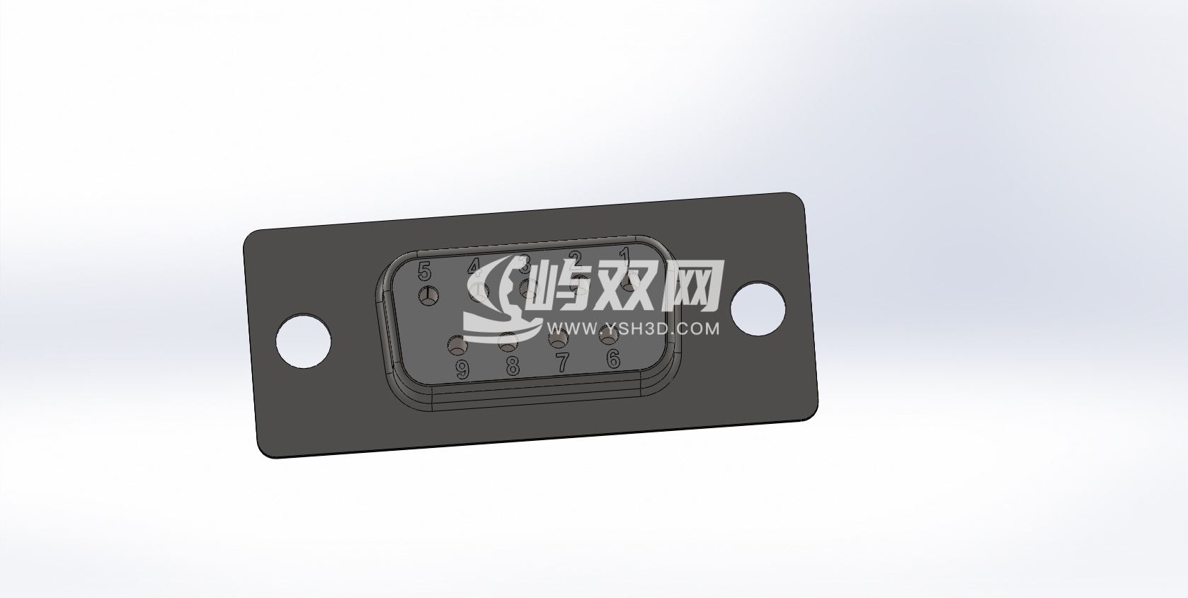 D-sub 9 针母头